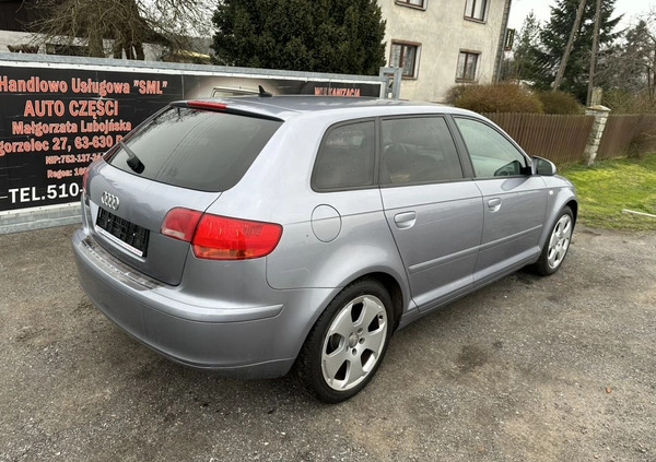 Audi A3 cena 20900 przebieg: 215000, rok produkcji 2008 z Bardo małe 67